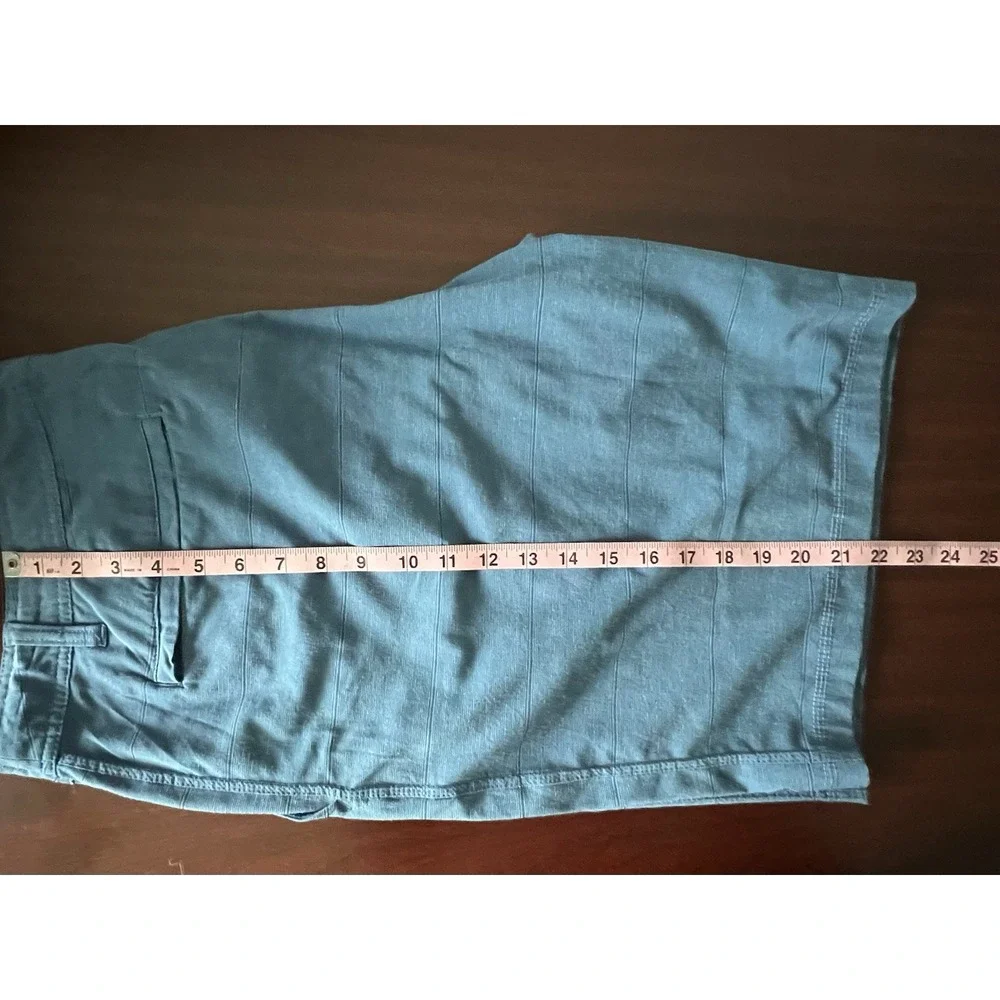 Hang Ten Mens Blue Striped Hybrid Boardwalk Shorts Size 40 Stretch‎ Quick Dry